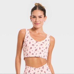 Women's Everyday Soft Light Support Ruffle Longline Bra - XS